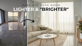 13 Ways To Brighten A Dark Room [upl. by Eelrahc]