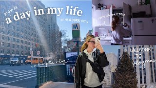 welcome to vlogmas amp a very regular 24 hours in my life a new york city vlog [upl. by Oirromed]