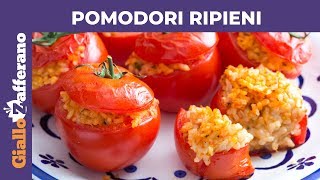 POMODORI RIPIENI DI RISO AL FORNO [upl. by Bone885]