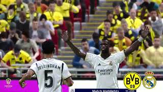 Borussia Dortmund vs Real Madrid Resumen  Final de la Liga de Campeones  eFootball PES 2021 [upl. by Pasho]