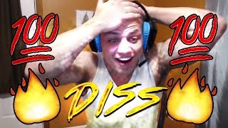 TYLER1 REACTS TO FIRE DISS TRACK [upl. by Ritchie]