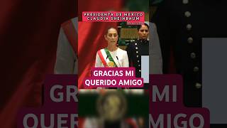 ASÍ SE DESPIDIÓ LA PRESIDENTA CLAUDIA SHEINBAUM DE AMLO [upl. by Lukas598]