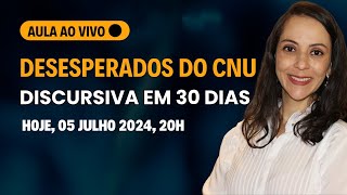 Desesperados do CNU discursiva em 30 dias [upl. by Derinna431]