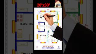 Detail Floor Plan with proper measurement  A Complete House Plan shorts home shortvideo house [upl. by Birkett96]