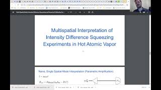 MSM Intensity Difference Squeezing and Numerical Calibration for Hot Atomic Vapor FWMS  Onur Danacı [upl. by Ayar]