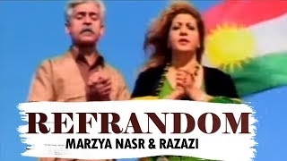 Marzya Nasr Razazi Refrandom by Halkawt Zaher ناسڕی ڕەزازی و مەرزیە فەریقی  ڕێفراندۆم [upl. by Roda]