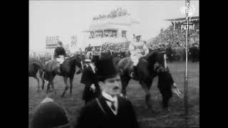 1913 Emily Davison Suffragette killed by Kings Horse at Derby 1913 webm 720p vp9 [upl. by Gibeon]