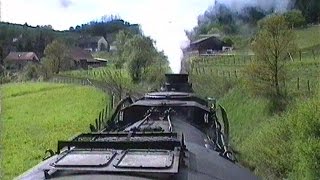 Führerstandsmitfahrt  Immer bergauf mit Dampflok 52 81217  Cab ride on steam engine [upl. by Gratiana277]