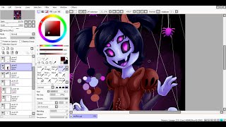 SpeedPaint Muffet Undertale [upl. by Ontine247]