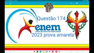 ENEM 2023 questão 174 As figuras pintadas no quadro da sala de estar deuma residência representam [upl. by Ardied56]