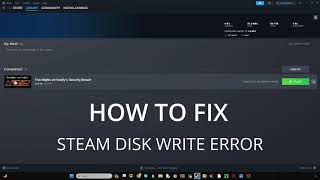 how to fix steam disk write error 100 working [upl. by Eirelam]