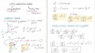 Coriolis Force Derivation and Explanation [upl. by Doig]