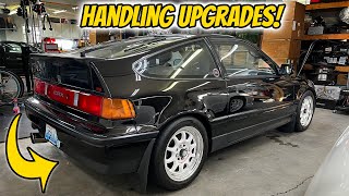 1988 Honda CRX Si  Progres Tech Rear Sway Bar Install [upl. by Cromwell]