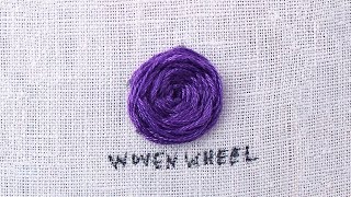 How to do a Woven Wheel Stitch [upl. by Eseeryt836]