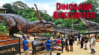 Dinosaur Encounter  Zoo Melaka Tour  First Day Opening 25 Dec 2020 [upl. by Aleira]