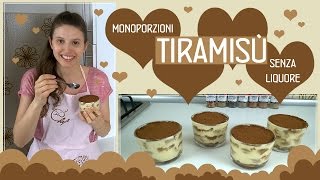 Tiramisù monoporzionericetta facile e veloce senza liquore [upl. by Yvel]