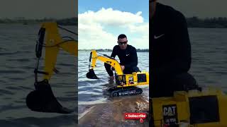 Rc excavator test in the water sany excavator rcexcavator rcexcavatorsany excavatorsany [upl. by Lennahc491]