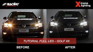 ITA Volkswagen Golf VII model year 2017 Conversione Led  Simoni Racing [upl. by Lelah]