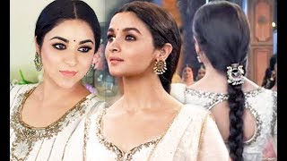 Alia Bhatt Kalank Makeup and Hair Tutorial  Indian Party Look [upl. by Combe]