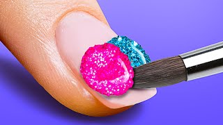 23 IDEAS DE ARTE DE UÑAS BRILLANTES QUE PUEDES HACER FÁCILMENTE EN CASA [upl. by Phylys]