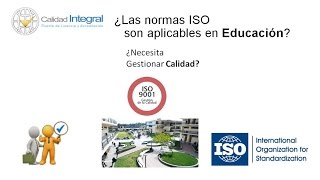 Aplicando Normas ISO en Educacion [upl. by Nason]