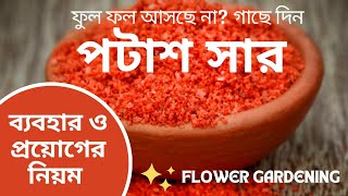 পটাশ সারের ব্যবহার  Potash Fertilizer Usage  Best Chemical Fertilizer For Flowering Plants [upl. by Emilee]