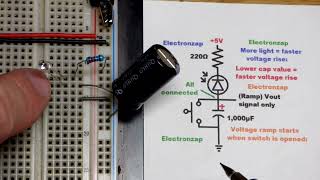 Light level sets voltage ramp using photodiode circuit schematic by Electronzap [upl. by Zacharie]