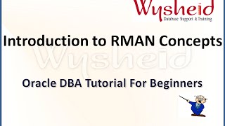 Introduction to rman concepts  rman backup and recovery  Oracle Tutorial For Beginners [upl. by Elagiba]