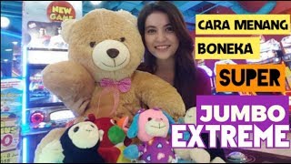 CARA MENANG BONEKA JUMBO EXTREME CARA MENANG CAPIT BONEKA BESAR TIMEZONE LIPPO MALL PURI [upl. by Nivloc]