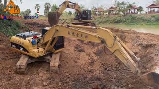 two dinaso excavator in working automobile rcexcavatortoy beautiful trending [upl. by Oderfodog]