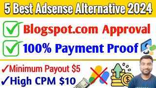 Top 5 Best Adsense Alternative 2024  5 Best Ad Network For Blogger Instant Approval  SmartHindi [upl. by Nirraj]