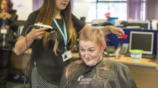 Steph Braves the Shave for MacMillan [upl. by Nai]