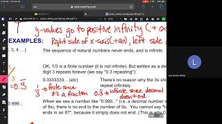 Grade 9 Destreamed Infinity density amp Limits [upl. by Paola594]