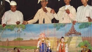 Mandalay Marionettes Theatre Myanmar Burma [upl. by Irrehc]