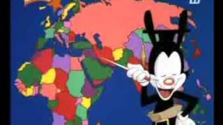 Yakko  Alle Landen van de Wereld Animaniacs  SONGTEKST [upl. by Ahsilak]