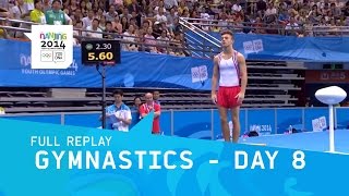 Gymnastics  Individual Apparatus Finals Day 8  Full Replay  Nanjing 2014 Youth Olympic Games [upl. by Suzetta759]