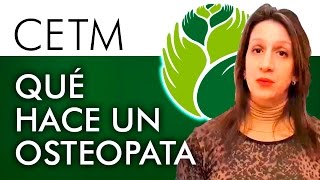 ¿La Osteopatia qué es ¿Qué hace un Osteópata  Programa de Formación Profesional en Osteopatía [upl. by Dedric]