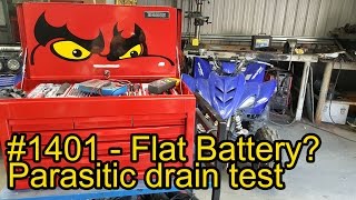 Testing for a parasitic drain on your cars battery 1401 [upl. by Llednek]