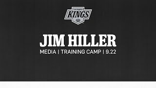 Head Coach Jim Hiller  0922 LA Kings Training Camp  Media Availability [upl. by Hayimas104]