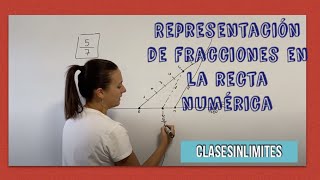 Representación de fracciones en la recta numérica Fracciones propias e impropias [upl. by Kozloski]