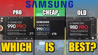 Samsung 990 Pro vs 990 EVO vs 980 Pro SSD Comparison  Which Is Best [upl. by Silber]