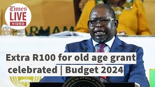 Uproar in parliament after R100 grant increase  Budget 2024 [upl. by Millian]