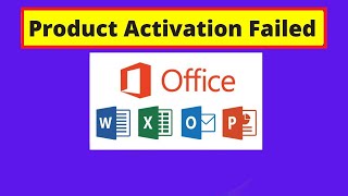 Fix Product Activation Failed office 201920162013  Product activation failed [upl. by Animrac159]