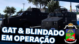 GAT E BLINDADO APOIAM A PRF APÓS OPERAÇÃO NA VILA KOSMOS 41º BPM FIVEM [upl. by Yneffit]