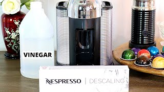 How To Descale Nespresso Machine  Nespresso Descaling Step By Step  Vertuo Line [upl. by Diraj]