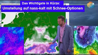 Das Wichtigste in Kürze Nächste Woche Umstellung auf nasskalt Tendenziell viel AlpenSchnee [upl. by Nylitsirk]