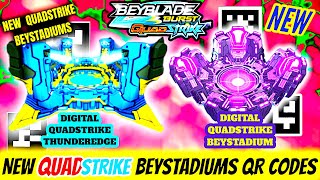 QR CODE QUADSTRIKE DIGITAL BEYSTADIUM  THUNDEREDGE BEYSTADIUM GAMEPLAY QR CODES BEYBLADE BURST APP [upl. by Nitsyrc]