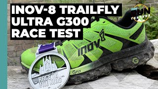 inov8 TrailFly Ultra G300 Max Review The 56mile ultra race test [upl. by Shing]