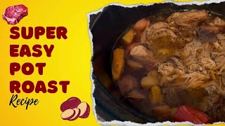 EASY Pot Roast in Slow Cooker [upl. by Tamarah]