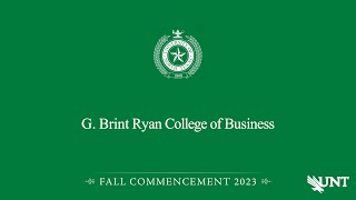 Business  UNT Commencement Fall 2023 [upl. by Nebe]